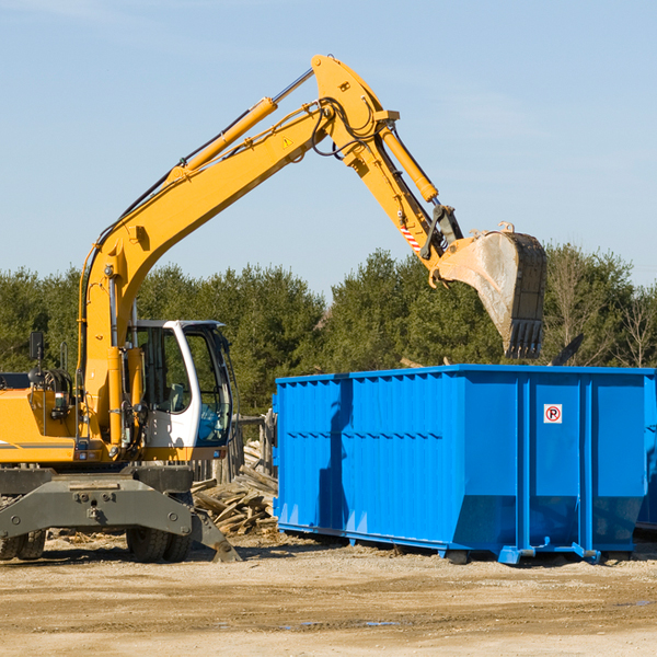 how many times can i have a residential dumpster rental emptied in Ponderosa